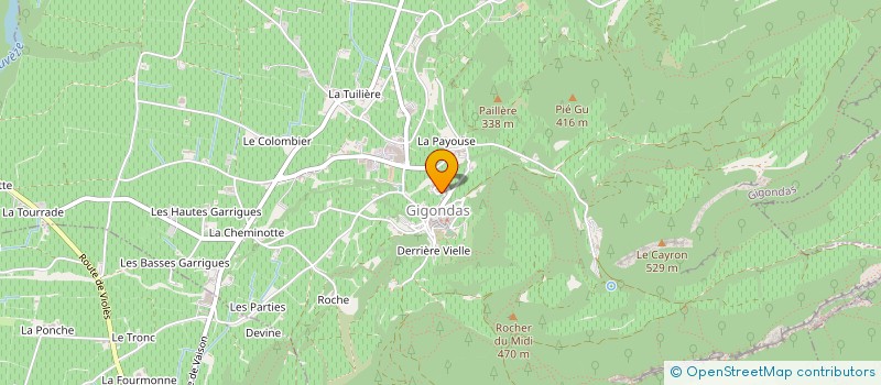 localisation de l'entreprise PHILIS OENOLOGIE à GIGONDAS
