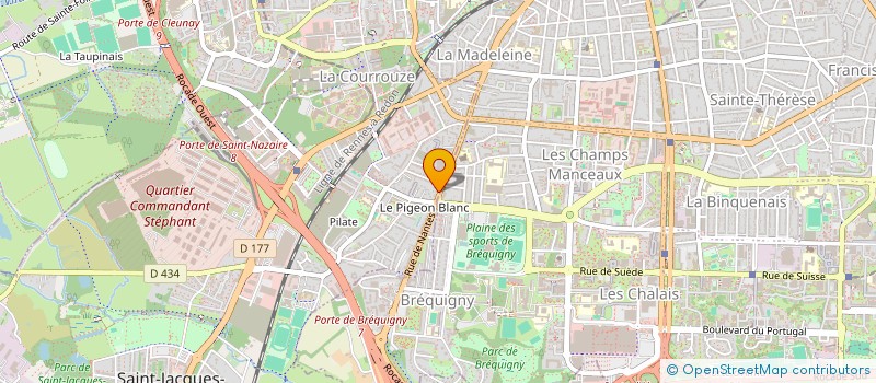 localisation de l'entreprise PHILISA ROUX  ST JACQUES DE LA LANDE