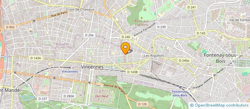 localisation de l'entreprise PHILITT  VINCENNES