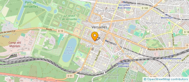 localisation de l'entreprise PHILIX à VERSAILLES