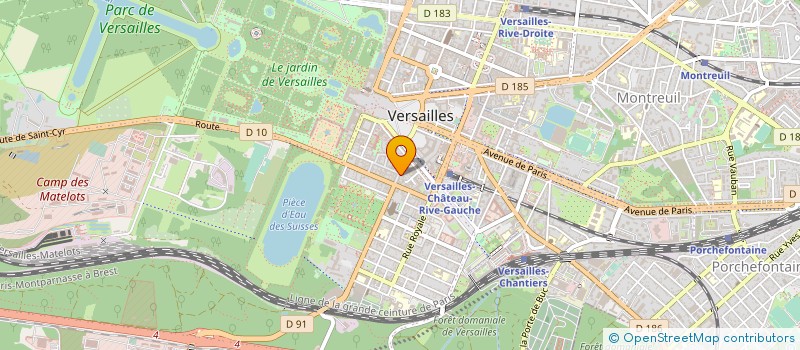 localisation de l'entreprise PHILIX ASSOCIES à VERSAILLES
