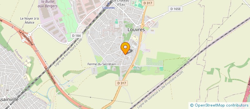 localisation de l'entreprise PHILLIPSON FRANCE  LOUVRES