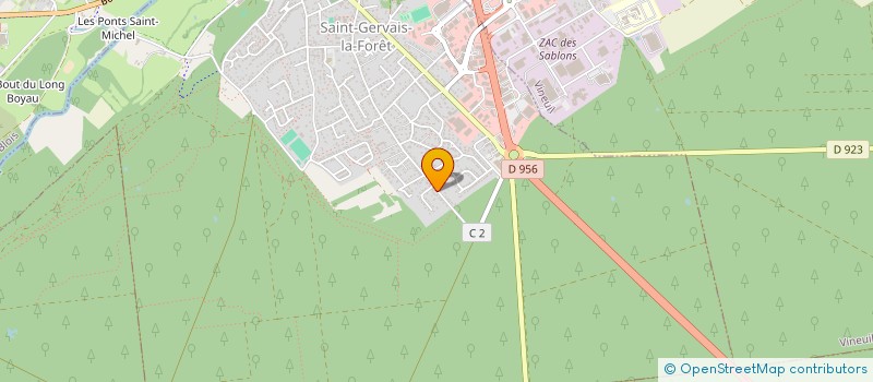 localisation de l'entreprise PHILMAR  SAINT-GERVAIS-LA-FORET