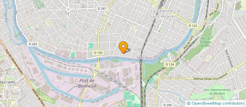 localisation de l'entreprise PHILMAR à SAINT-MAUR-DES-FOSSES