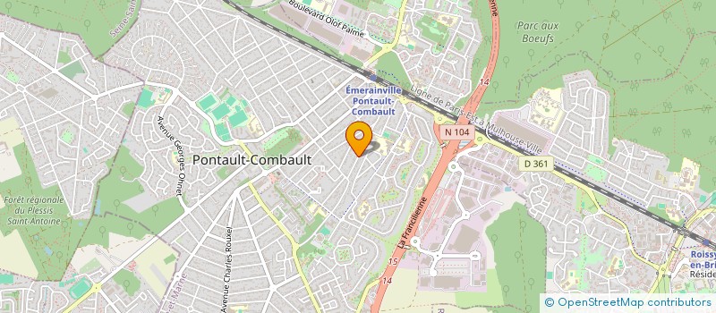 localisation de l'entreprise PHILMART  PONTAULT-COMBAULT