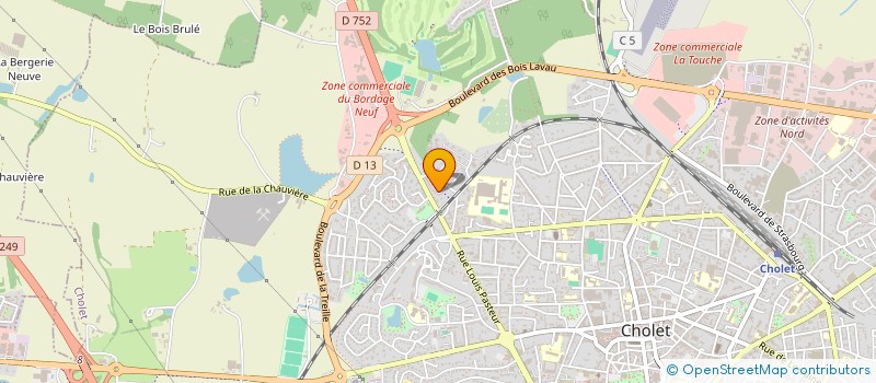 localisation de l'entreprise PHILMAVE à CHOLET