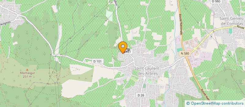 localisation de l'entreprise PHILNAT  SAINT-LAURENT-DES-ARBRES