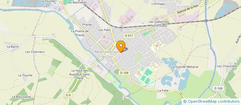 localisation de l'entreprise PHILO-EVENEMENTIELS  MONTOIRE-SUR-LE-LOIR