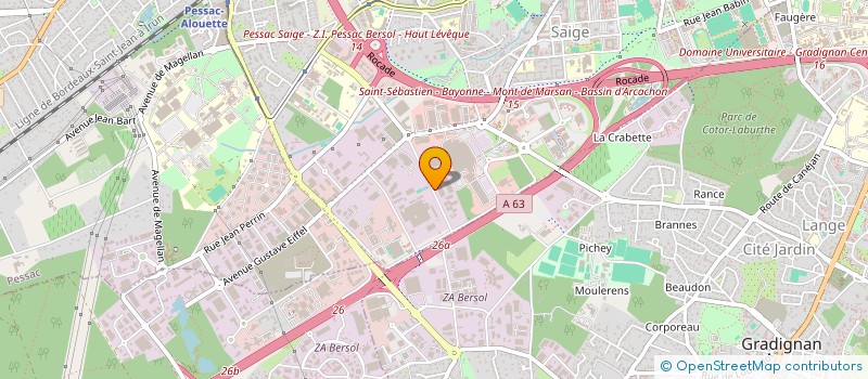 localisation de l'entreprise PHILO INVEST à PESSAC