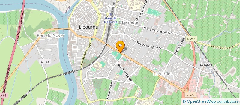localisation de l'entreprise PHILO'NET à LIBOURNE