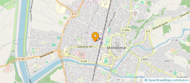 localisation de l'entreprise PHILOA à MONTELIMAR