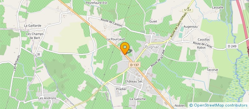 localisation de l'entreprise PHILODIS à BOURG