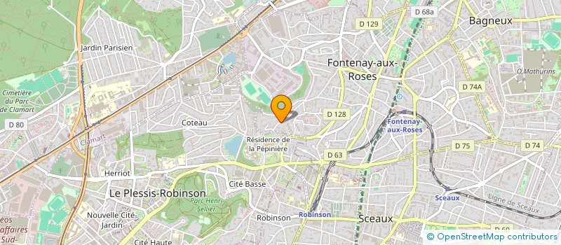 localisation de l'entreprise PHILOMELE à FONTENAY-AUX-ROSES