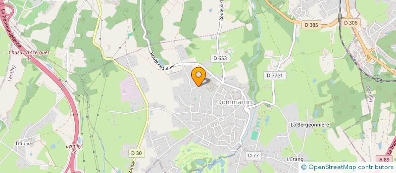 localisation de l'entreprise PHILON à DOMMARTIN