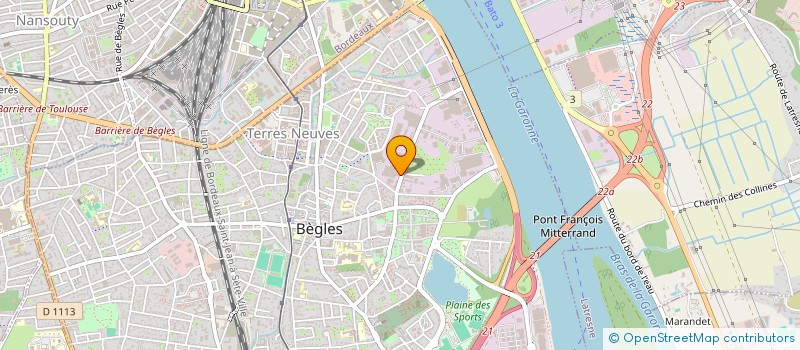 localisation de l'entreprise PHILOR à BEGLES