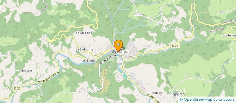 localisation de l'entreprise PHILOREAU - REDON  VILLECOMTAL