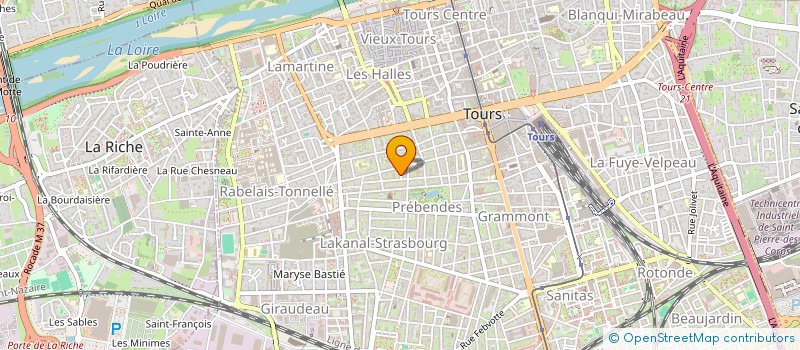 localisation de l'entreprise PHILOS  TOURS