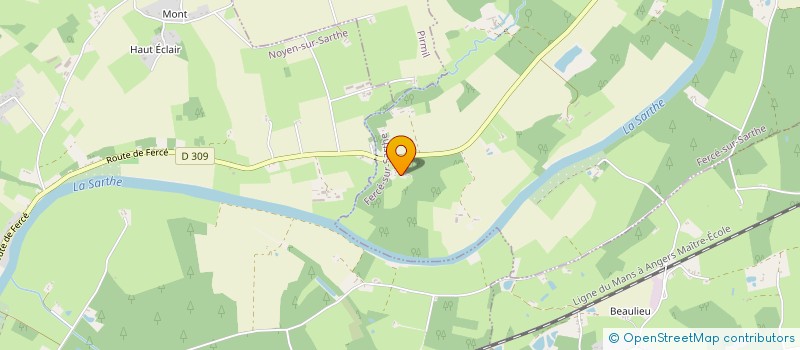 localisation de l'entreprise PHILOSCIENCE à FERCE-SUR-SARTHE