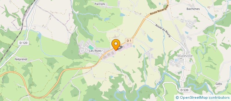 localisation de l'entreprise PHILOSOPHIE  MALEVILLE