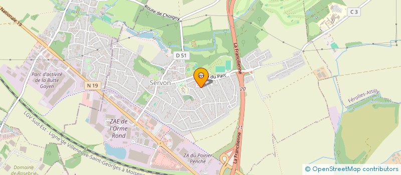 localisation de l'entreprise PHILOUVIR  SERVON