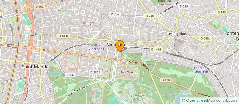 localisation de l'entreprise PHILOVAL à VINCENNES