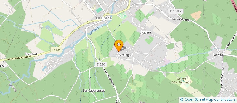 localisation de l'entreprise PHILOVIN  LA BREDE