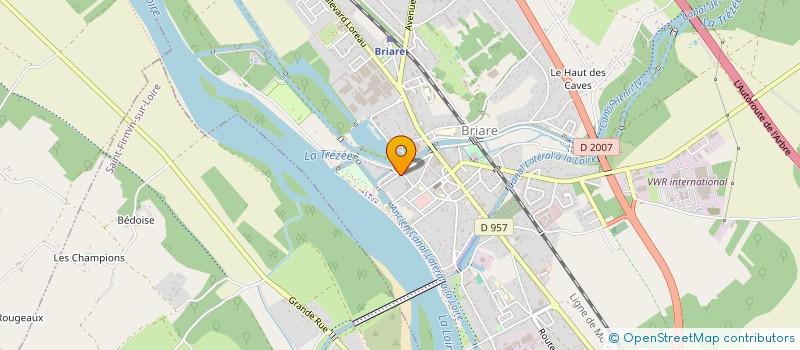 localisation de l'entreprise PHILPACAU à BRIARE