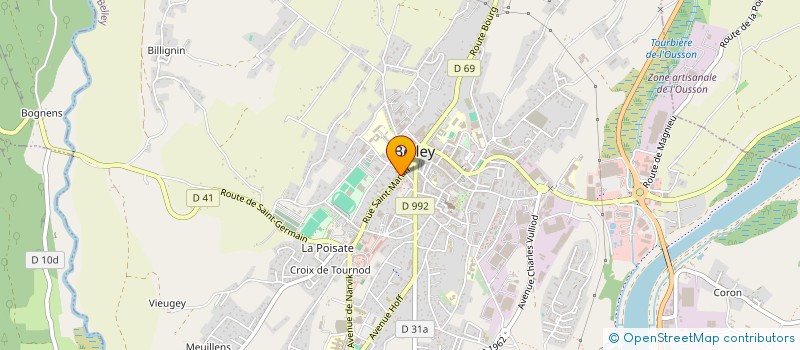 localisation de l'entreprise PHILPRESS à BELLEY