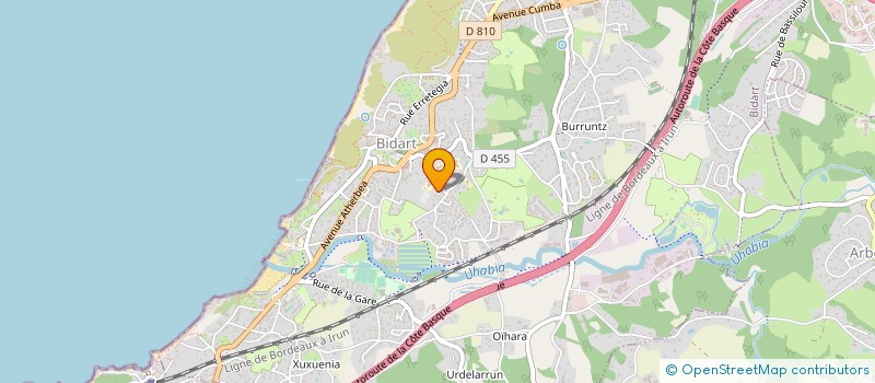 localisation de l'entreprise PHILROYINVEST à BIDART