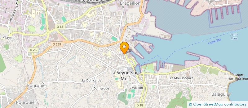 localisation de l'entreprise PHILSEV  LA SEYNE-SUR-MER