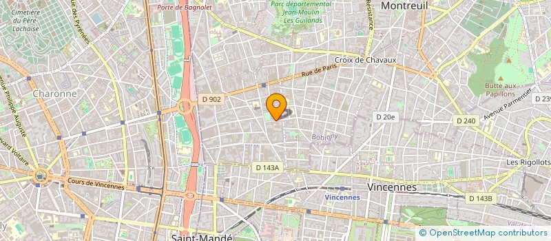 localisation de l'entreprise PHILTEX à MONTREUIL