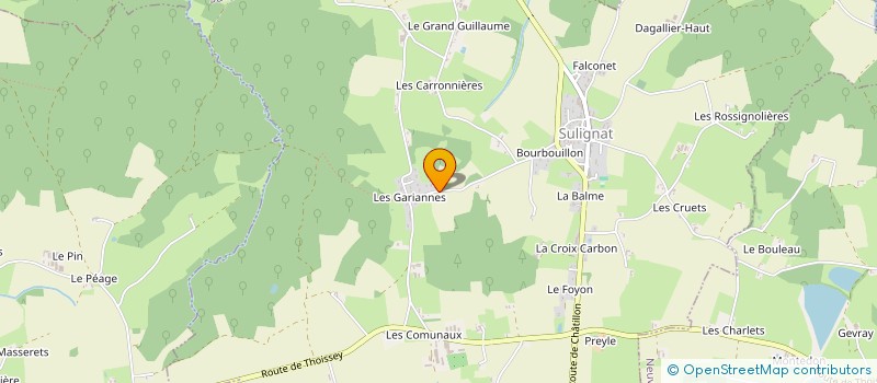 localisation de l'entreprise PHILTRADITION à SULIGNAT