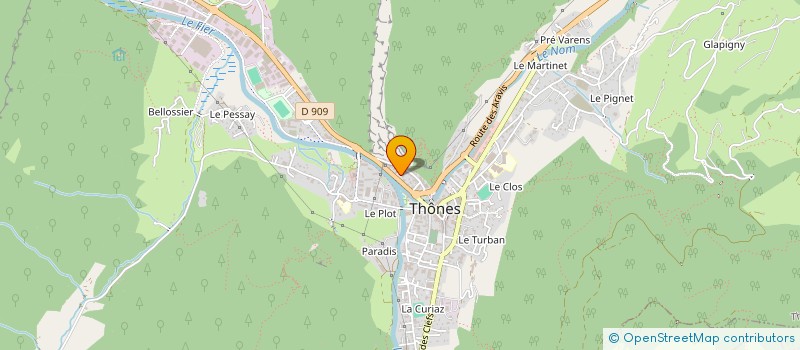 localisation de l'entreprise PHILTRE  THONES