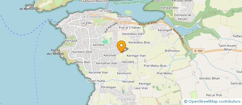 localisation de l'entreprise PHILU IMMO  LE CONQUET