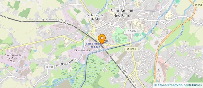 localisation de l'entreprise PHILVAL  SAINT-AMAND-LES-EAUX