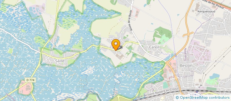 localisation de l'entreprise PHILYNE  GUERANDE