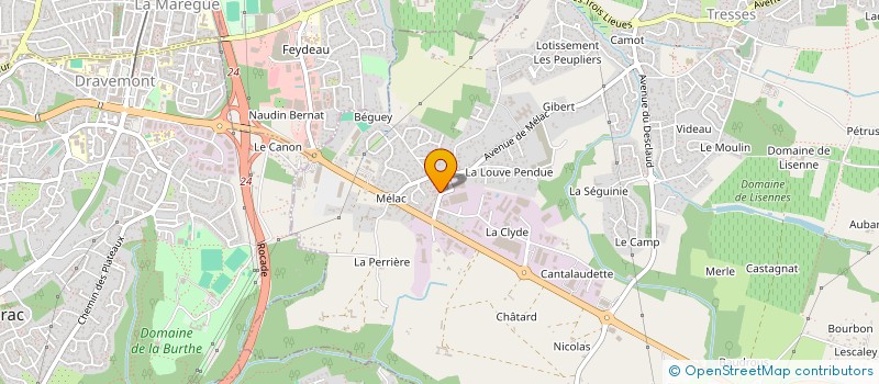 localisation de l'entreprise PHILYS TRAITEUR à TRESSES