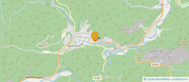 localisation de l'entreprise PHIMA  SAINT-PONS-DE-THOMIERES