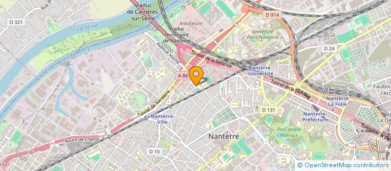 localisation de l'entreprise PHIMAX à NANTERRE