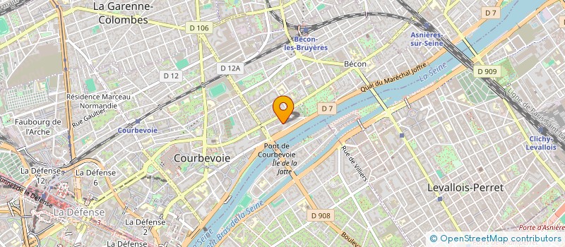 localisation de l'entreprise PHINASOFT à COURBEVOIE