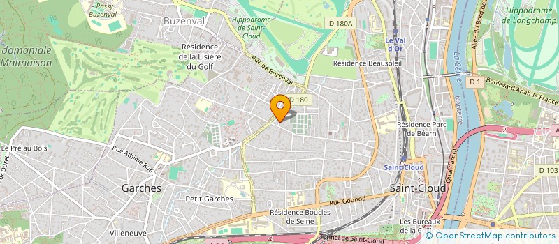 localisation de l'entreprise PHINE & DIA COMMUNICATION à SAINT-CLOUD
