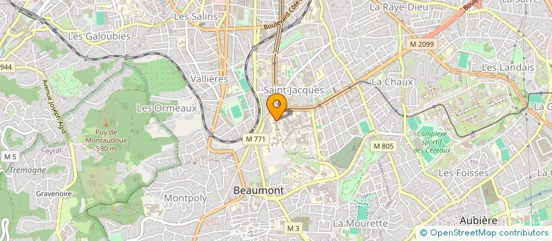 localisation de l'entreprise PHINEAS  CLERMONT-FERRAND