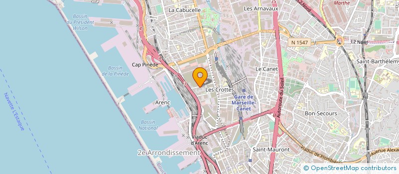 localisation de l'entreprise PHINELEC à MARSEILLE