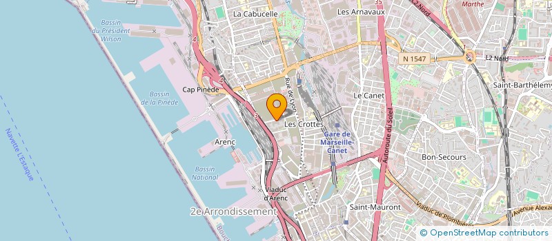 localisation de l'entreprise PHINELEC ENERGIES à MARSEILLE