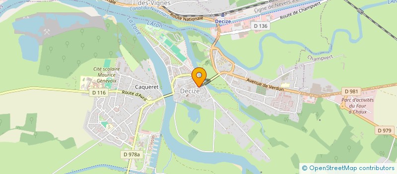 localisation de l'entreprise PHINOSON  DECIZE