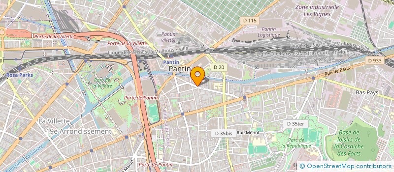 localisation de l'entreprise PHINOU à PANTIN