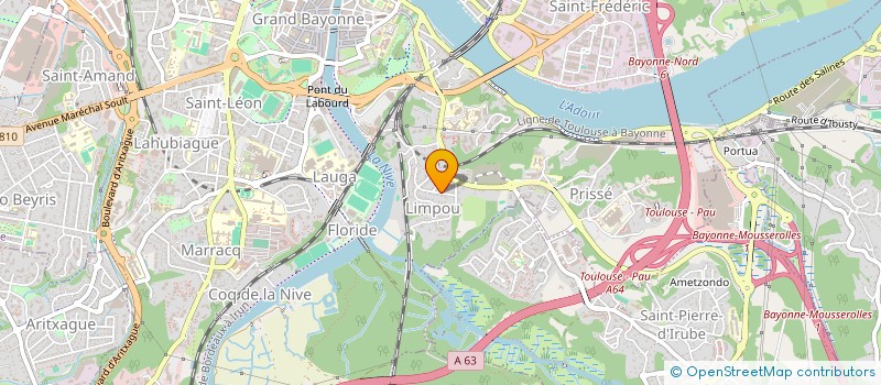 localisation de l'entreprise PHINVEST à BAYONNE