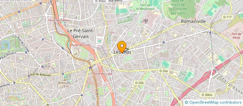 localisation de l'entreprise PHIPAL FORMATION & CONSEIL  LES LILAS