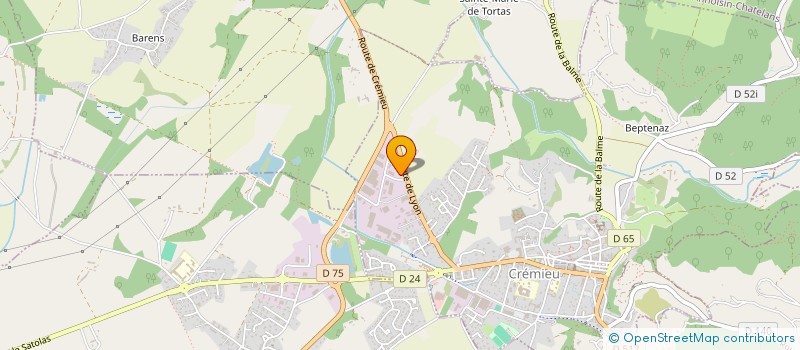 localisation de l'entreprise PHIPRIM  CREMIEU