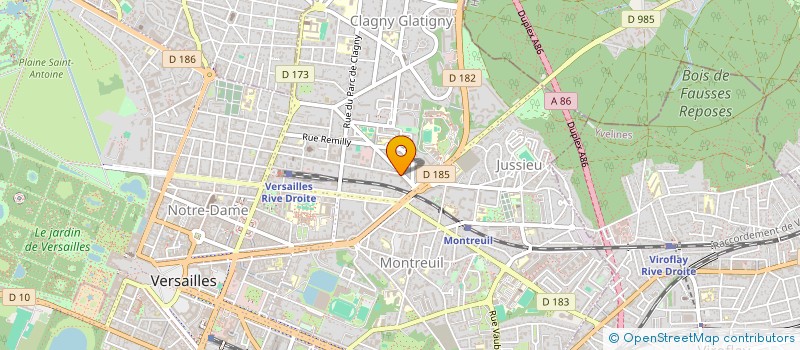 localisation de l'entreprise PHIRST à VERSAILLES
